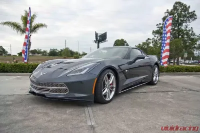American Car Craft 3Pc Stainless Steel Retro Matrix Series Front Grille Chevrolet Corvette Stingray C7 | Z51 2014-2019 - ACC-052072