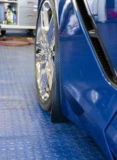 American Car Craft Rear Set Carbon Fiber Wrapped Mud Guards Chevrolet Corvette Stingray C7 | Z06 | Z51 2014-2019                                     - ACC-052093 - Image 2