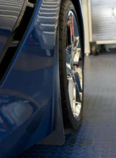 American Car Craft Rear Set Carbon Fiber Wrapped Mud Guards Chevrolet Corvette Stingray C7 | Z06 | Z51 2014-2019                                     - ACC-052093 - Image 3