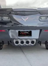 American Car Craft Vinyl Carbon Fiber Wrap Rear Diffusers Chevrolet Corvette Z06 | Grand Sport 2014-2019                                     - ACC-052098 - Image 3