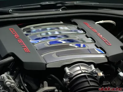 American Car Craft 9Pc Polished | Brushed Plenum Cover Chevrolet Corvette Stingray C7 2014-2019 - ACC-053001