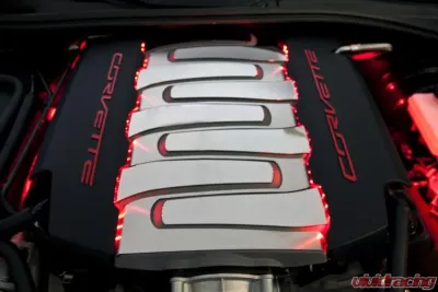 American Car Craft 2Pc Blue Led Fuel Rail Lighting Kit Chevrolet Corvette Stingray C7 2014-2019 - ACC-053002-BLUL