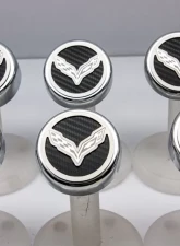 American Car Craft 6Pc Flag Style Manual Trans Synergy Green Solid Fluid Cap Covers Chevrolet Corvette Stingray C7 | Z06 | Z51 2014-2019                                     - ACC-053014-SGRN - Image 3