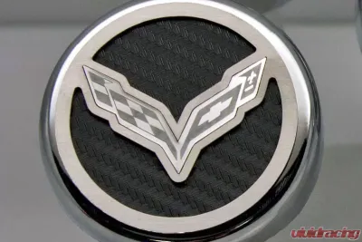 American Car Craft 6Pc Flag Style Manual Trans Synergy Green Solid Fluid Cap Covers Chevrolet Corvette Stingray C7 | Z06 | Z51 2014-2019 - ACC-053014-SGRN