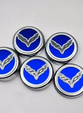 American Car Craft 6Pc Flag Style Manual Trans Green Carbon Fiber Fluid Cap Covers Chevrolet Corvette Stingray C7 | Z06 | Z51 2014-2019                                     - ACC-053014-GRN - Image 3