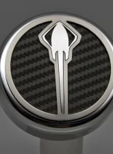 American Car Craft 6Pc Manual Trans Black Solid Stingray Emblem Fluid Cap Covers Chevrolet Corvette C7 | Z06 | Z51 2014-2019                                     - ACC-053016-SBLK - Image 2