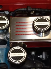 American Car Craft 6Pc Manual Trans Black Solid Stingray Script Fluid Cap Covers Chevrolet Corvette C7 | Z06 | Z51 2014-2019                                     - ACC-053020-SBLK - Image 2