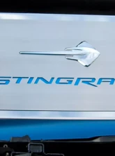 American Car Craft Black Carbon Fiber Stainless Steel Fuse Box Cover Chevrolet Corvette C7 | Z06 | Z51 2014-2019                                     - ACC-053030-BLK - Image 3