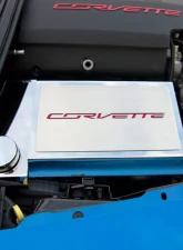 American Car Craft Black Carbon Fiber Stainless Steel Fuse Box Cover Chevrolet Corvette C7 | Z06 | Z51 2014-2019                                     - ACC-053030-BLK - Image 3