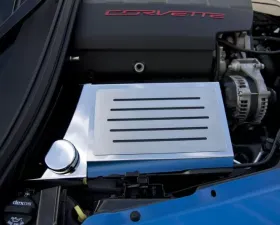 American Car Craft Black Carbon Fiber Fuse Box Cover w/Ribbed Slots Chevrolet Corvette Stingray C7 | Z06 | Z51 2014-2019