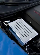 American Car Craft Black Carbon Fiber Fuse Box Cover w/Ribbed Slots Chevrolet Corvette Stingray C7 | Z06 | Z51 2014-2019                                     - ACC-053037-BLK - Image 2