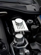 American Car Craft Black Carbon Fiber Manual Trans Brake Master Cylinder Cover w/Ribbed Slots Chevrolet Corvette C7 | Z06 | Z51 | ZR1 2014-2019                                     - ACC-053039-BLK - Image 3
