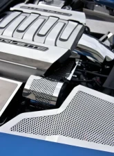 American Car Craft 3Pc Perforated Polished Finish Inner Fender Covers Chevrolet Corvette Stingray C7 | Z06 | GS 2014-2019                                     - ACC-053041 - Image 2