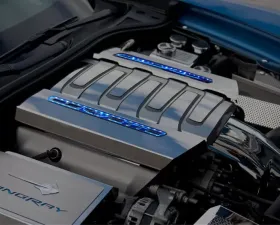 American Car Craft 2Pc Stainless Blue Factory Overlays Illuminated Fuel Rail Covers Chevrolet Corvette Stingray C7 2014-2019