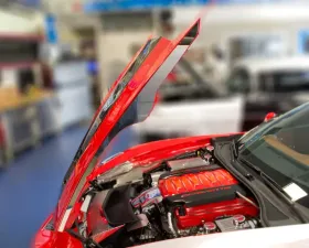 American Car Craft 2Pc Polished Stainless Steel Hood Side Caps Chevrolet Corvette Stingray C7 2014-2019