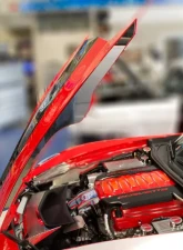 American Car Craft 2Pc Polished Stainless Steel Hood Side Caps Chevrolet Corvette Stingray C7 2014-2019                                     - ACC-053073 - Image 3