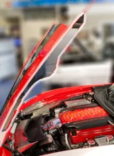 American Car Craft 2Pc Polished Stainless Steel Hood Side Caps Chevrolet Corvette Stingray C7 2014-2019                                     - ACC-053073 - Image 2