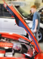 American Car Craft 2Pc Polished Stainless Steel Hood Side Caps Chevrolet Corvette Stingray C7 2014-2019                                     - ACC-053073 - Image 3