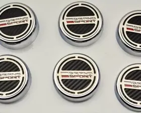 American Car Craft 6Pc Manual Fluid Cap Cover Set Chevrolet Corvette Grand Sport C7 2016-2019