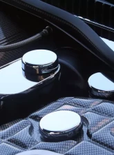 American Car Craft Cap 6Pc Manual Chrome Fluid Cap Cover Chevrolet Corvette C7 Z06 | Grand Sport | Stingray | ZR1 2014-2019                                     - ACC-053116 - Image 3