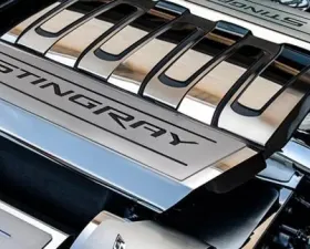 American Car Craft 2Pc Stingray Style Black Carbon Fiber Fuel Rail Covers Chevrolet Corvette C7 | Z51 2014-2019