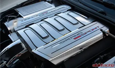 American Car Craft 2Pc Stainless Steel Fuel Rail Cover Chevrolet Corvette C7 Grand Sport 2014-2019 - ACC-053119