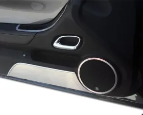 American Car Craft 2Pc Brushed Stainless Steel Door Panel Kick Plates Chevrolet Camaro 2010-2015