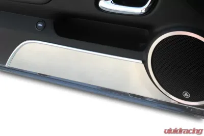 American Car Craft 2Pc Brushed Stainless Steel Door Panel Kick Plates Chevrolet Camaro 2010-2015 - ACC-101004