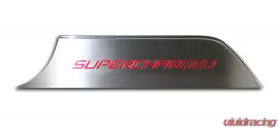 American Car Craft 2Pc Brushed Supercharged Black Carbon Fiber Door Panel Kick Plates Chevrolet Camaro 2010-2015 - ACC-101028-BLK