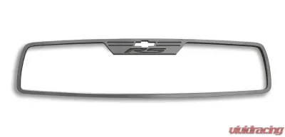 American Car Craft Rectangle Brushed Stainless Steel Rear View Mirror Trim Chevrolet Camaro RS 2010-2014 - ACC-101043