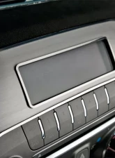 American Car Craft Brushed Stainless Steel w/Polished Bezel Factory Radio Trim Plate Chevrolet Camaro 2010-2015                                     - ACC-101044 - Image 2