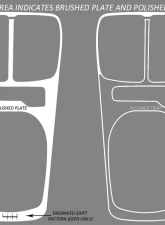 American Car Craft Brushed Stainless Steel Shifter Plate w/Gauge Cluster Chevrolet Camaro RS 2010-2015                                     - ACC-101052 - Image 2