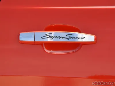 American Car Craft 2Pc Stainless Steel SuperSport Exterior Door Handle Plate Chevrolet Camaro SS 2015-2020 - ACC-102001