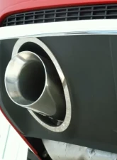 American Car Craft 2Pc Cropped Style Exhaust Trim Rings Chevrolet Camaro 2010-2013                                     - ACC-102004 - Image 2