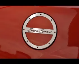 American Car Craft Brushed Stainless Steel Super Sport Fuel Door Cover Chevrolet Camaro SS 2010-2019