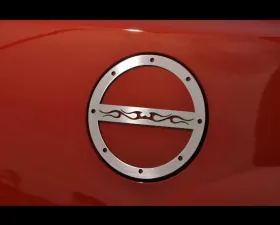 American Car Craft Brushed Tribal Flame Fuel Door Cover Chevrolet Camaro 2010-2019