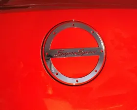 American Car Craft Super Sport Brushed Stainless Steel Fuel Door Cover Chevrolet Camaro SS 2010-2019