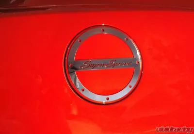 American Car Craft Super Sport Brushed Stainless Steel Fuel Door Cover Chevrolet Camaro SS 2010-2019 - ACC-102014