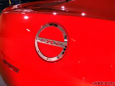American Car Craft Polished Tribal Flame Fuel Door Cover Cap Chevrolet Camaro 2010-2019 - ACC-102015