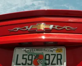 American Car Craft Tribal Flame Rear Emblem Trim Chevrolet Camaro 2010-2013