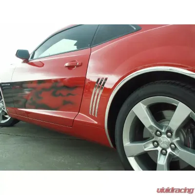 American Car Craft 6pc Polished Stainless Steel Inserts Rear Quarter Panel Trim Chevrolet Camaro 2010-2013 - ACC-102020