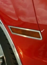 American Car Craft 4Pc Brushed Stainless Steel Side Marker Trim Chevrolet Camaro 2010-2014                                     - ACC-102022 - Image 2