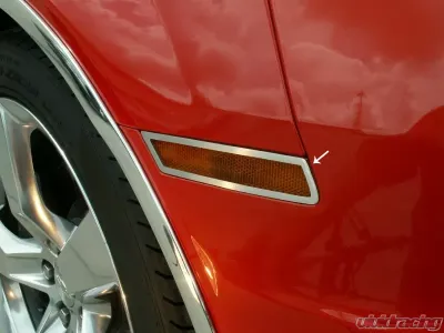 American Car Craft 4Pc Brushed Stainless Steel Side Marker Trim Chevrolet Camaro 2010-2014 - ACC-102022