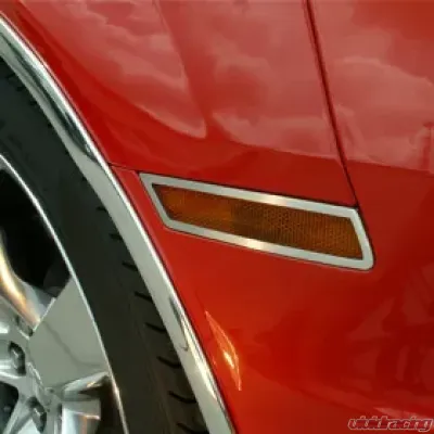 American Car Craft 4Pc Brushed Stainless Steel Side Marker Trim Chevrolet Camaro 2010-2014 - ACC-102022