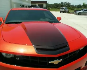 American Car Craft Vinyl Black Fade Graphic Cowl Hood Chevrolet Camaro 2010-2015