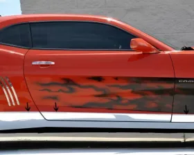American Car Craft 6pc Polished Stainless Steel Rocker Panel Deluxe Kit Chevrolet Camaro 2010-2013