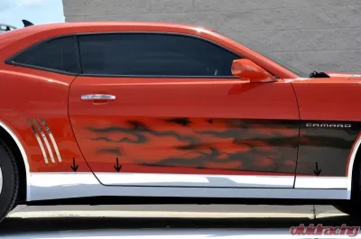 American Car Craft 6pc Polished Stainless Steel Rocker Panel Deluxe Kit Chevrolet Camaro 2010-2013 - ACC-102029