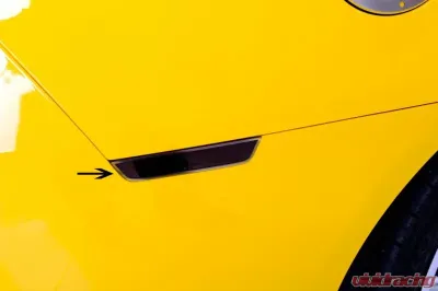 American Car Craft 8Pc Side Marker Black Out Kit w/Brushed Trim Rings Chevrolet Camaro 2010-2013 - ACC-102039