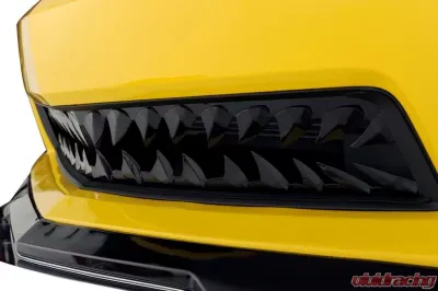 American Car Craft V8 Black Stealth Stainless Steel Shark Tooth OEM Grille Chevrolet Camaro 2010-2013 - ACC-102040