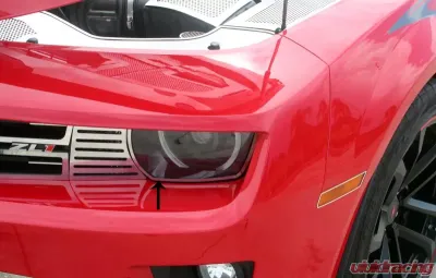 American Car Craft 2Pc Polished Stainless Steel Headlight Trim Rings Chevrolet Camaro 2010-2013 - ACC-102064